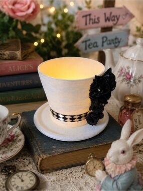 Whimsical Top Hat Candle Holder • Mad Hatter Inspired Decor